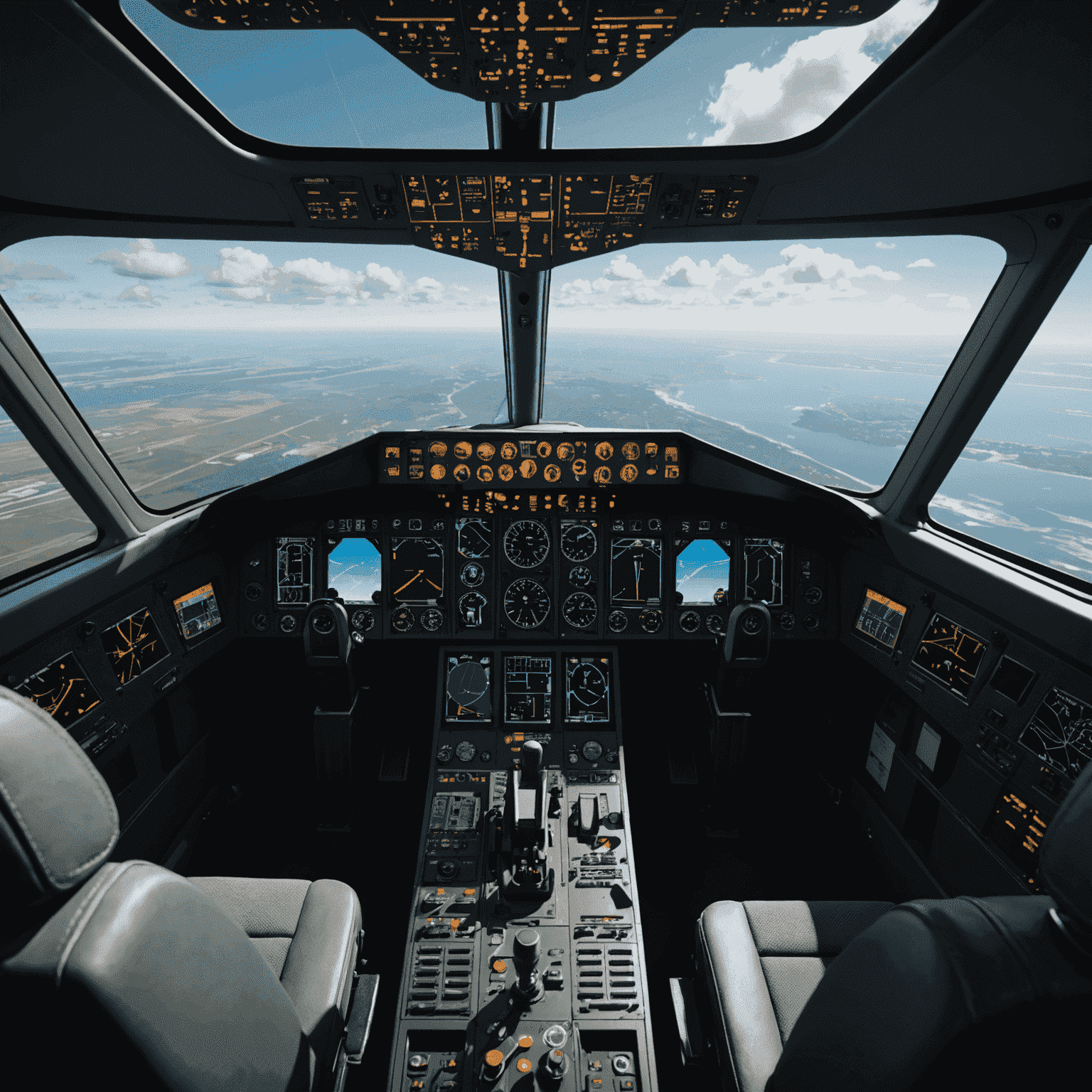 A split-screen image showing a real aircraft cockpit on one side and its virtual counterpart in a flight simulator on the other, highlighting the realism of modern flight simulation software